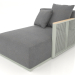 3d model Sofa module section 2 right (Cement gray) - preview