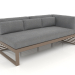 3D Modell Modulares Sofa, Abschnitt 1 rechts (Bronze) - Vorschau