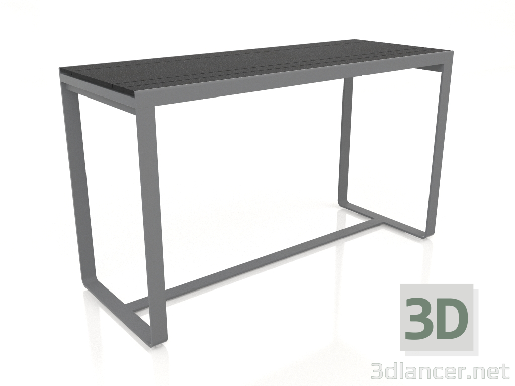 modello 3D Tavolo da bar 180 (DEKTON Domoos, Antracite) - anteprima