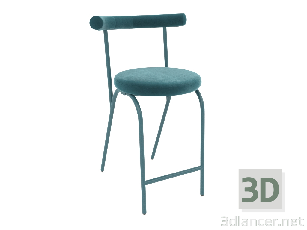 modello 3D Sedia semi-bar Rohalyk (Oceano) - anteprima