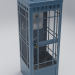 cabina telefónica 1 3D modelo Compro - render