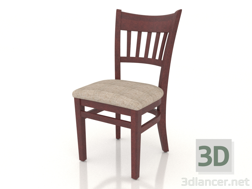 3d model Silla Liverpool (Cereza Madura) - vista previa