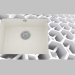 modèle 3D Évier en granite de verre, 1 chambre avec une aile pour le séchage - Edge Diamond Capella (ZSC AC2C) - preview