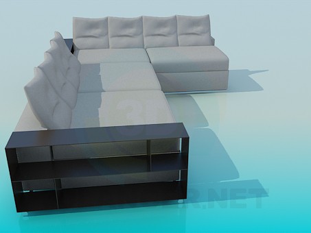 3d model Corner sofa - preview 3d model Corner sofa - preview