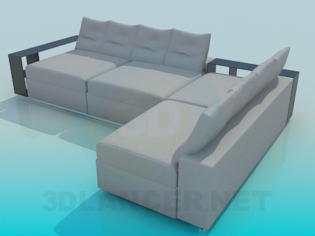 3d model Corner sofa - preview 3d model Corner sofa - preview