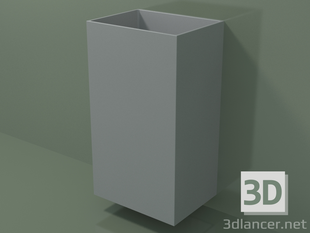 3d model Wall-mounted washbasin (03UN26102, Silver Gray C35, L 48, P 36, H 85 cm) - preview