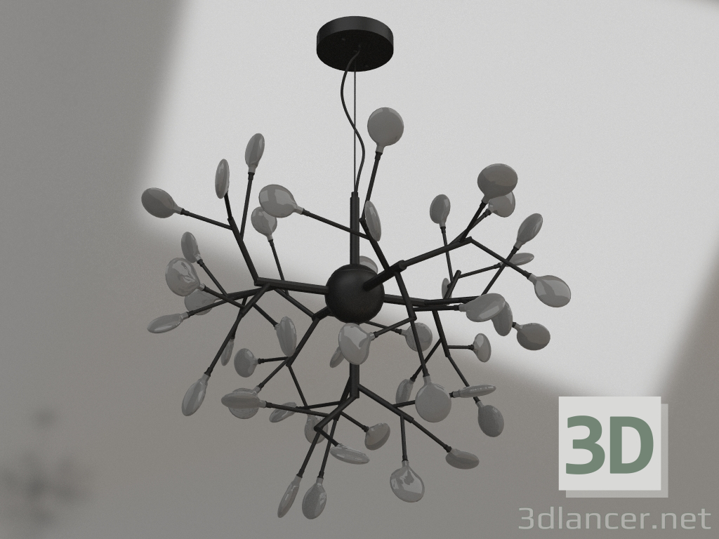 modèle 3D Lustre Wetta noir (07521-45.19) - preview