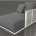 Modelo 3d Módulo de sofá seção 2 direita (cinza ágata) - preview