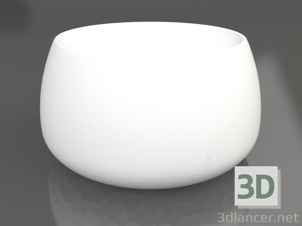 3D Modell Blumentopf 3 (Weiß) - Vorschau