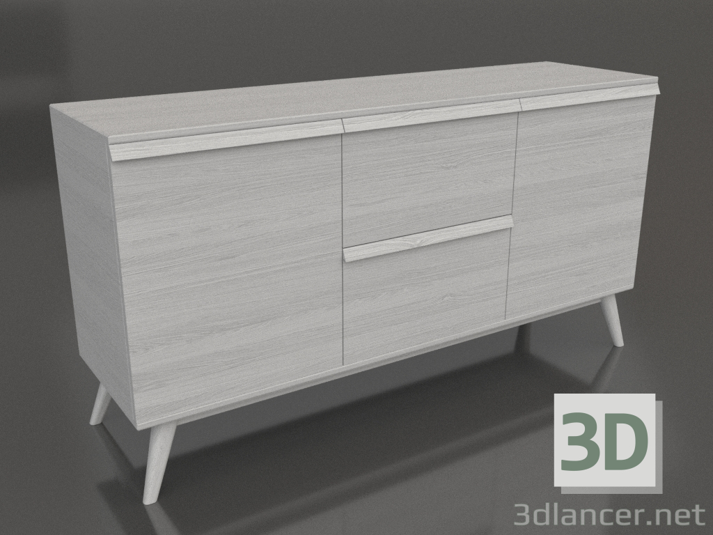 3D modeli Çekmeceli dolap 2 1500x400x800 (beyaz RAL 9010) - önizleme