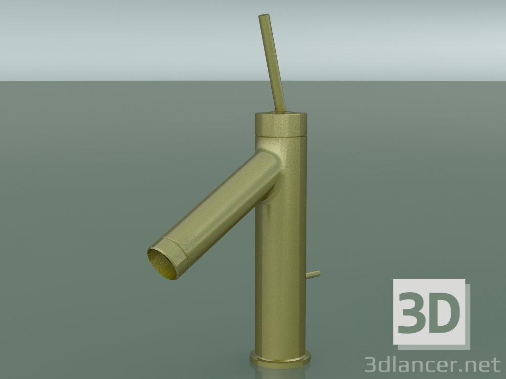 3D modeli Tek kollu lavabo bataryası 90 (Brushed Brass, 10111950) - önizleme