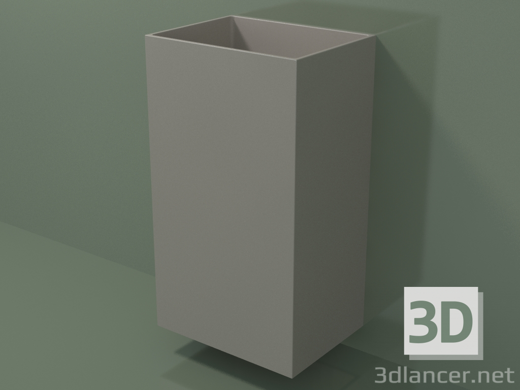 modèle 3D Lavabo suspendu (03UN26102, Argile C37, L 48, P 36, H 85 cm) - preview