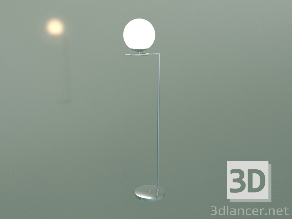 modello 3D Lampada da terra Frost 01083-1 (cromo) - anteprima