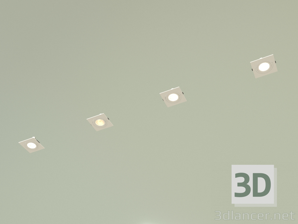 3d model Recessed spotlight SN-101S WH - preview