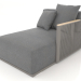 3d model Sofa module section 2 right (Quartz gray) - preview