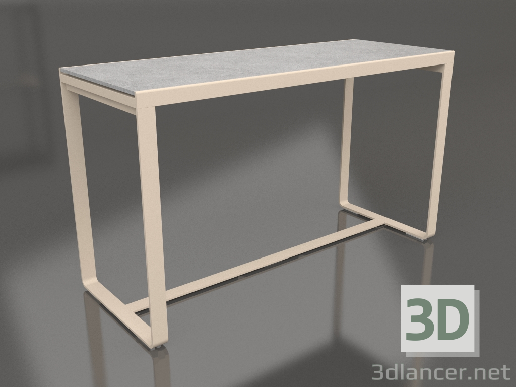modello 3D Tavolo da bar 180 (DEKTON Kreta, Sabbia) - anteprima