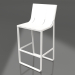 3d model Stool with a high back (White) - preview