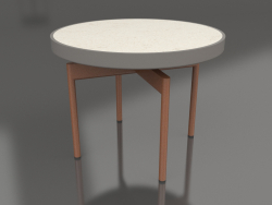 Table basse ronde Ø60 (Gris quartz, DEKTON Danae)