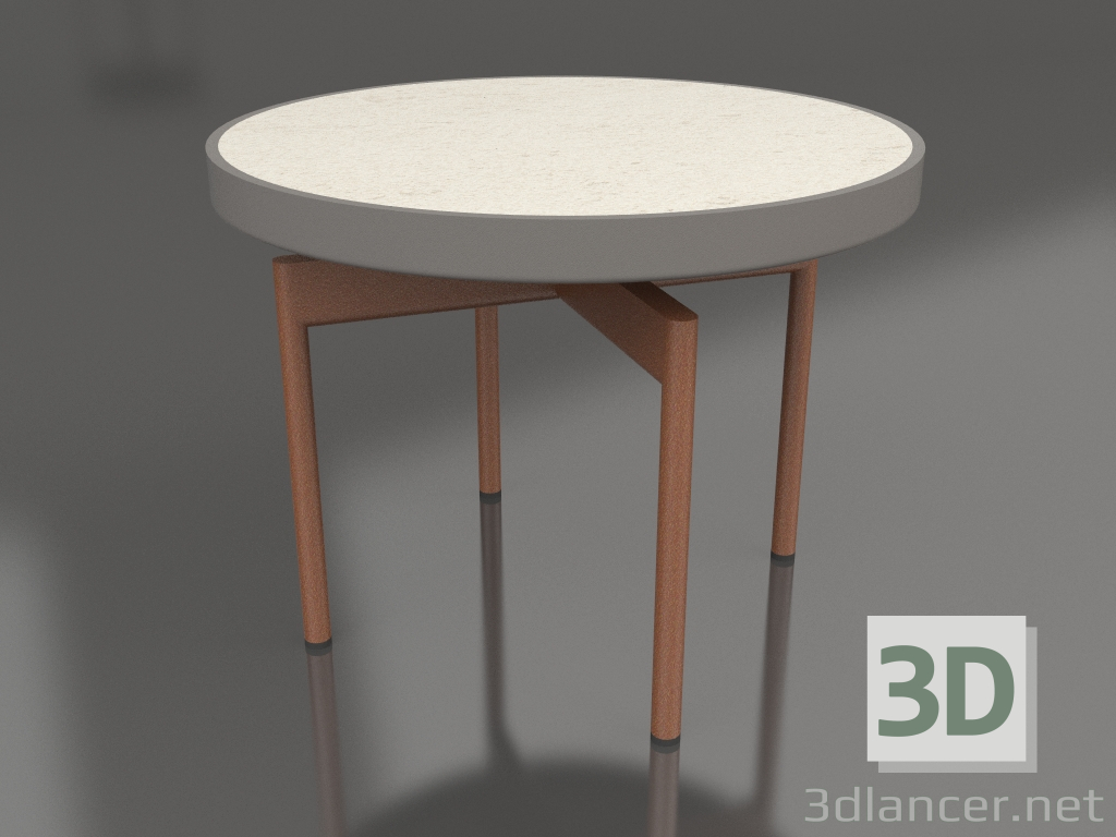 modèle 3D Table basse ronde Ø60 (Gris quartz, DEKTON Danae) - preview