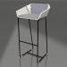 3d model High chair with back (Black) - preview