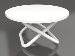 Niedriger Tisch Ø48 (Weiß)