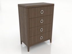 Commode haute (frêne éclairci noyer)