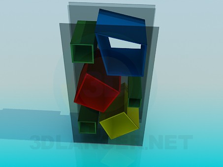 3d модель Стеллаж – превью 3d модель Стеллаж – превью