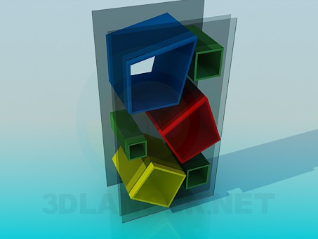 3d модель Стеллаж – превью 3d модель Стеллаж – превью