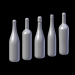 3d Французские бутылки вина модель купить - ракурс
