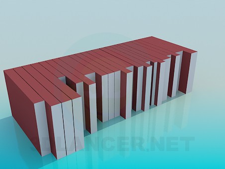 modelo 3D Libros - escuchar modelo 3D Libros - escuchar