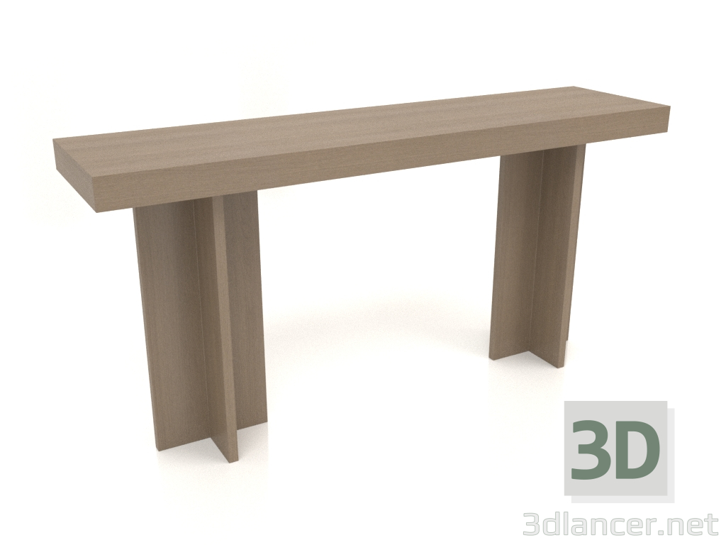 3D modeli Konsol masası KT 14 (1600x400x775, ahşap grisi) - önizleme