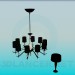 3d model Chandelier and table lamp - preview
