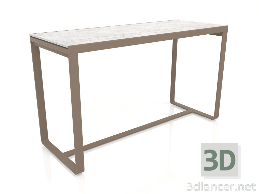 3D modeli Bar masası 180 (DEKTON Kreta, Bronz) - önizleme
