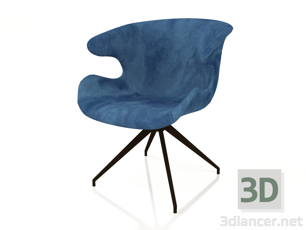3D Modell Sessel Mia (Blau) - Vorschau