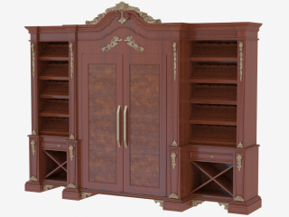 3D-Model "Wine rack with built-in fridge"