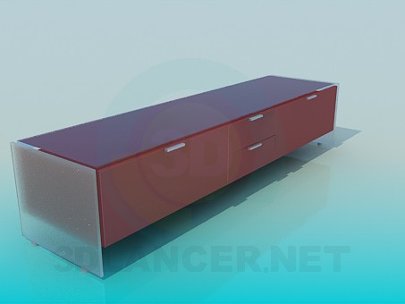 3d model TV table - preview 3d model TV table - preview