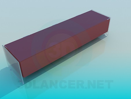 3d model TV table - preview 3d model TV table - preview