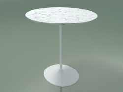 Oval coffee table 0743 (H 50 - 51х47 cm, marble, V12)