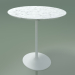 modello 3D Tavolino ovale 0743 (H 50 - 51х47 cm, marmo, V12) - anteprima