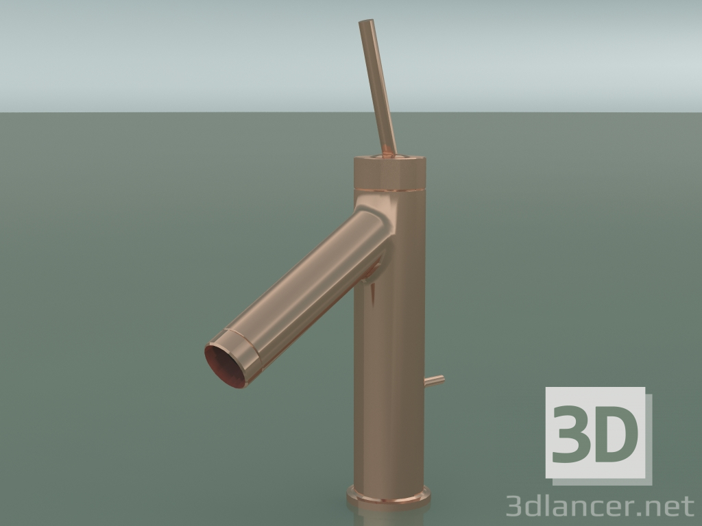 3D modeli Tek kollu lavabo bataryası 90 (Parlak Kırmızı Altın, 10111300) - önizleme