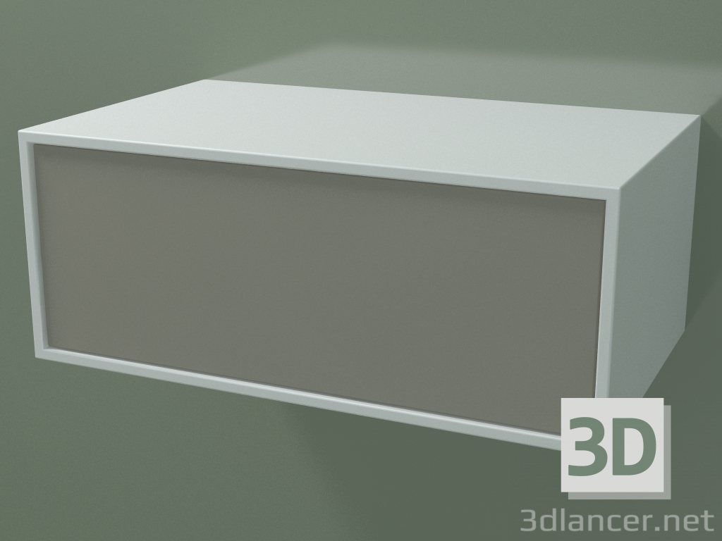 modèle 3D Boîte (8AUBAA01, Blanc Glacier C01, HPL P04, L 60, P 36, H 24 cm) - preview