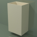 3D modeli Duvara monte lavabo (03UN26102, Bone C39, L 48, P 36, H 85 cm) - önizleme