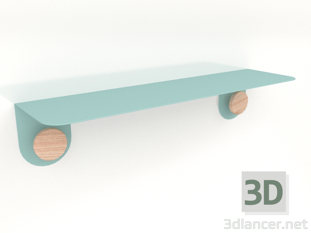 3D Modell Wandregal Hook 60 (Hellgrün) - Vorschau