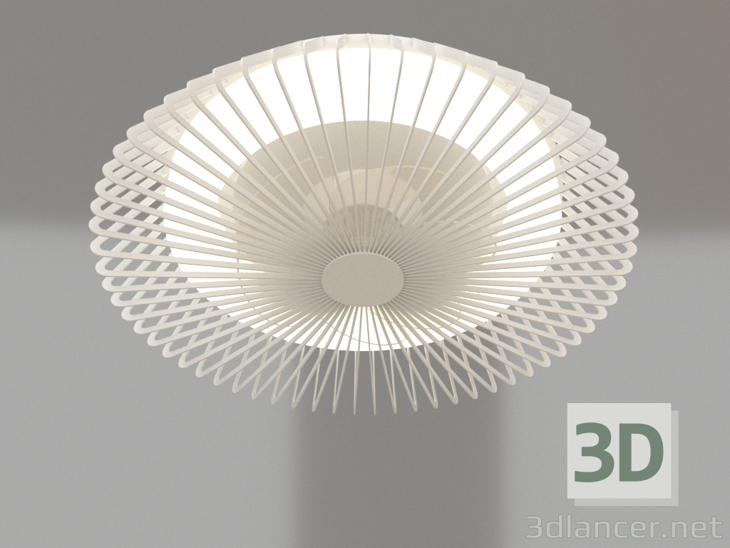 3D Modell Decken-Kronleuchter-Ventilator (7120) - Vorschau