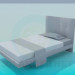 3d model Cama individual - vista previa