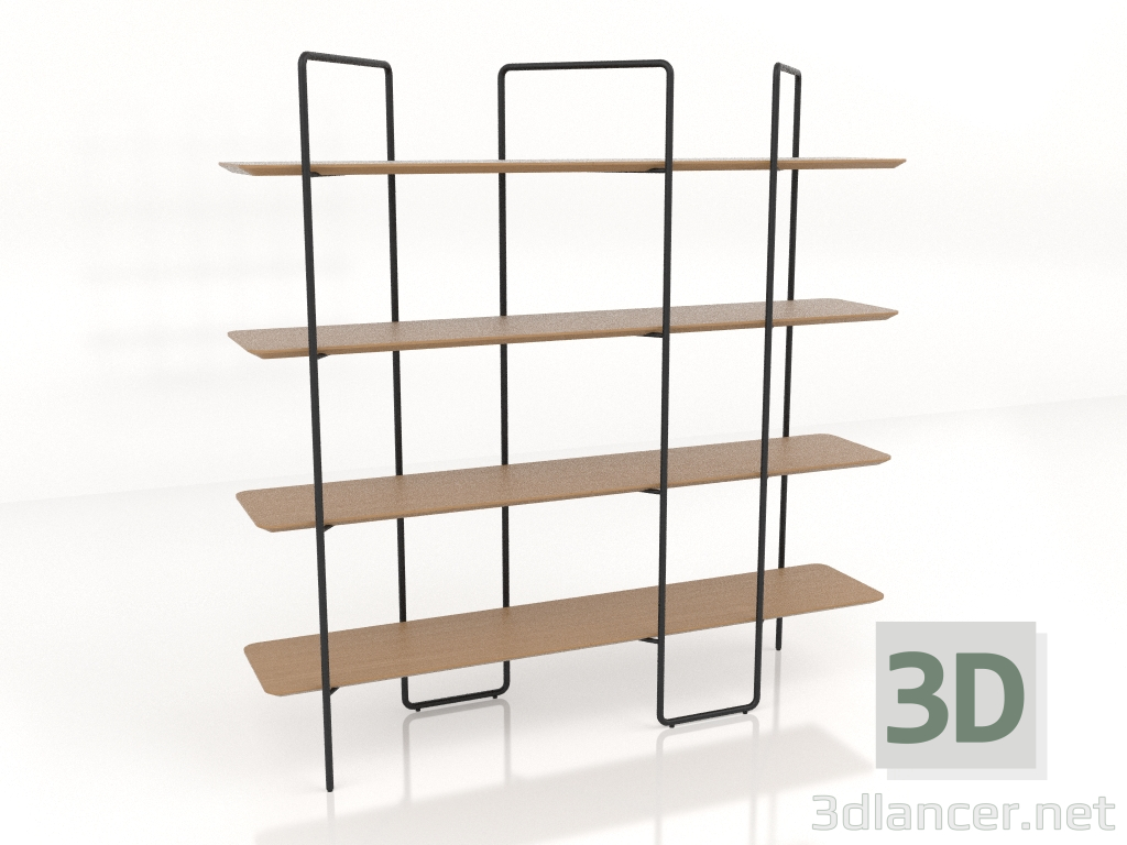 modello 3D Scaffale modulare 06 (3x4) - anteprima