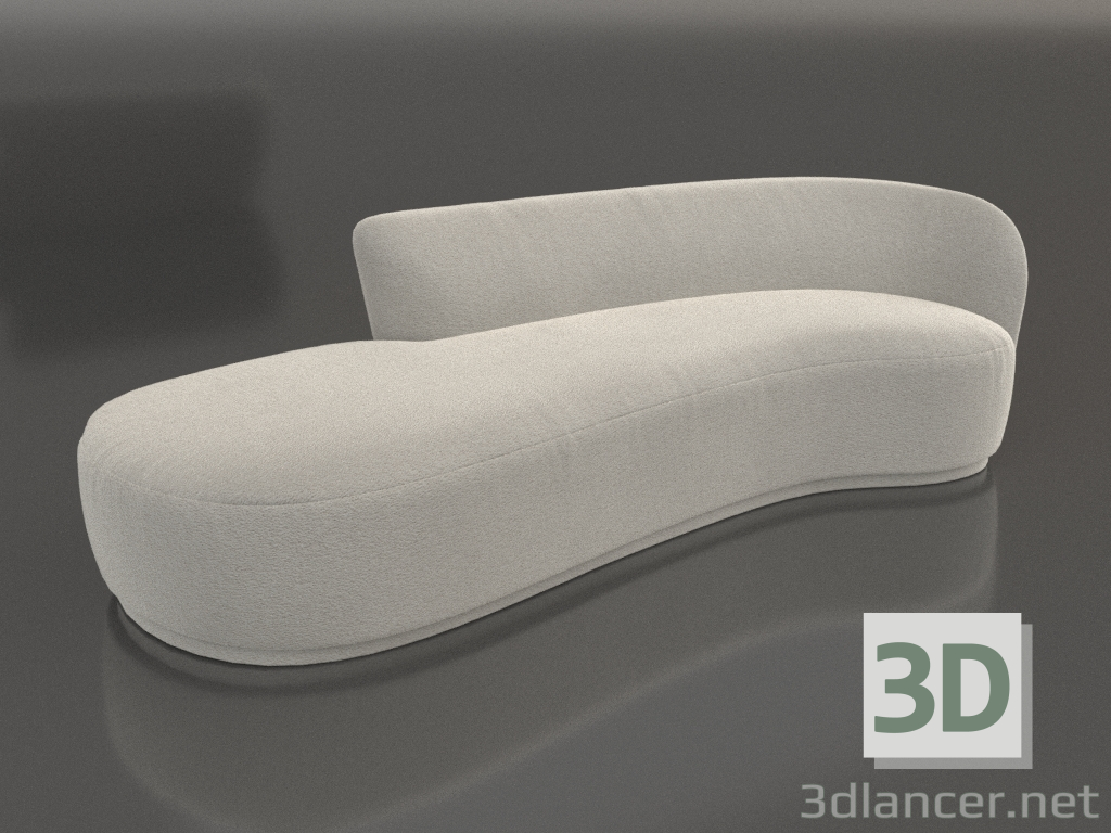 modello 3D Divano asimmetrico Copenhagen - anteprima