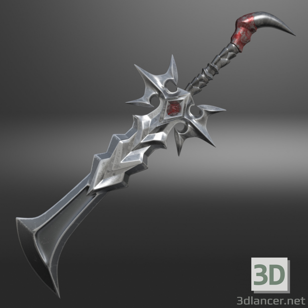 3d Fantasy Sword 5 model buy - render