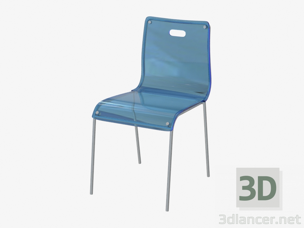 3d модель стілець Acrylic – превью