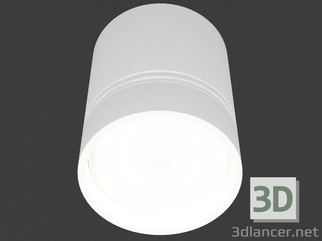 modello 3D Lampada LED Superficie (DL18481_WW-White R) - anteprima